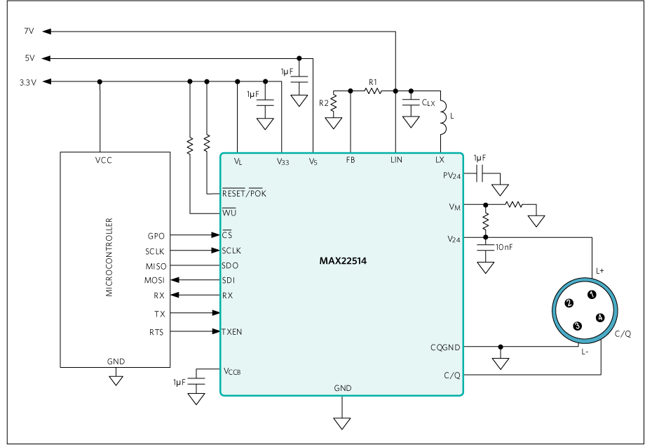 MAX22514AWA+T