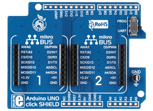 ARDUINO UNO CLICK SHIELD — фото